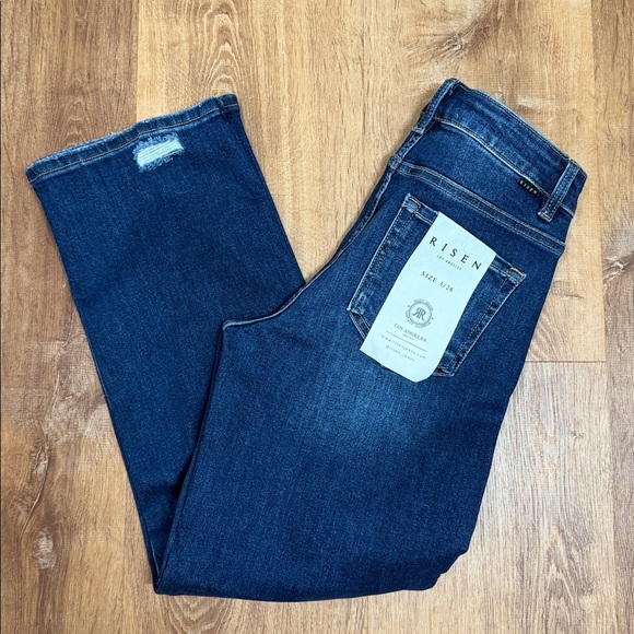 Risen Jeans Denim - Risen Women's Deep Indigo Jeans Boot Cut New with Tags
